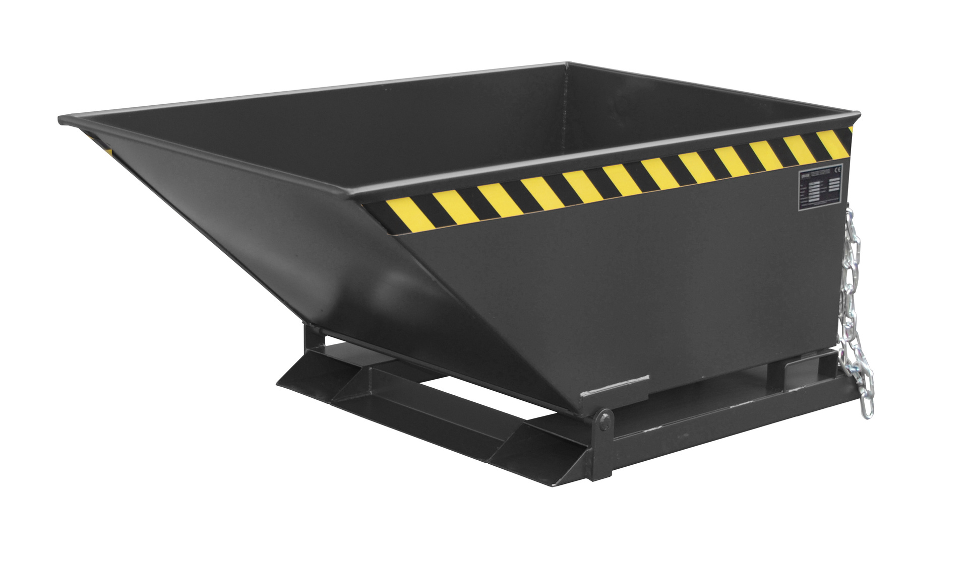 Späne-Kippmulde Typ SKN RAL 7021 Schwarzgrau